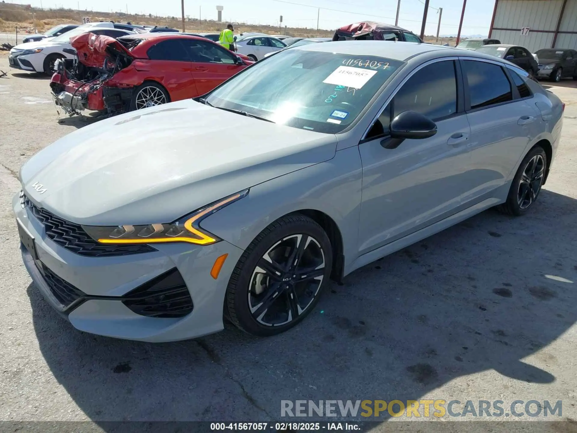 2 fotografías del automóvil dañado 5XXG64J2XPG201594 KIA K5 2023