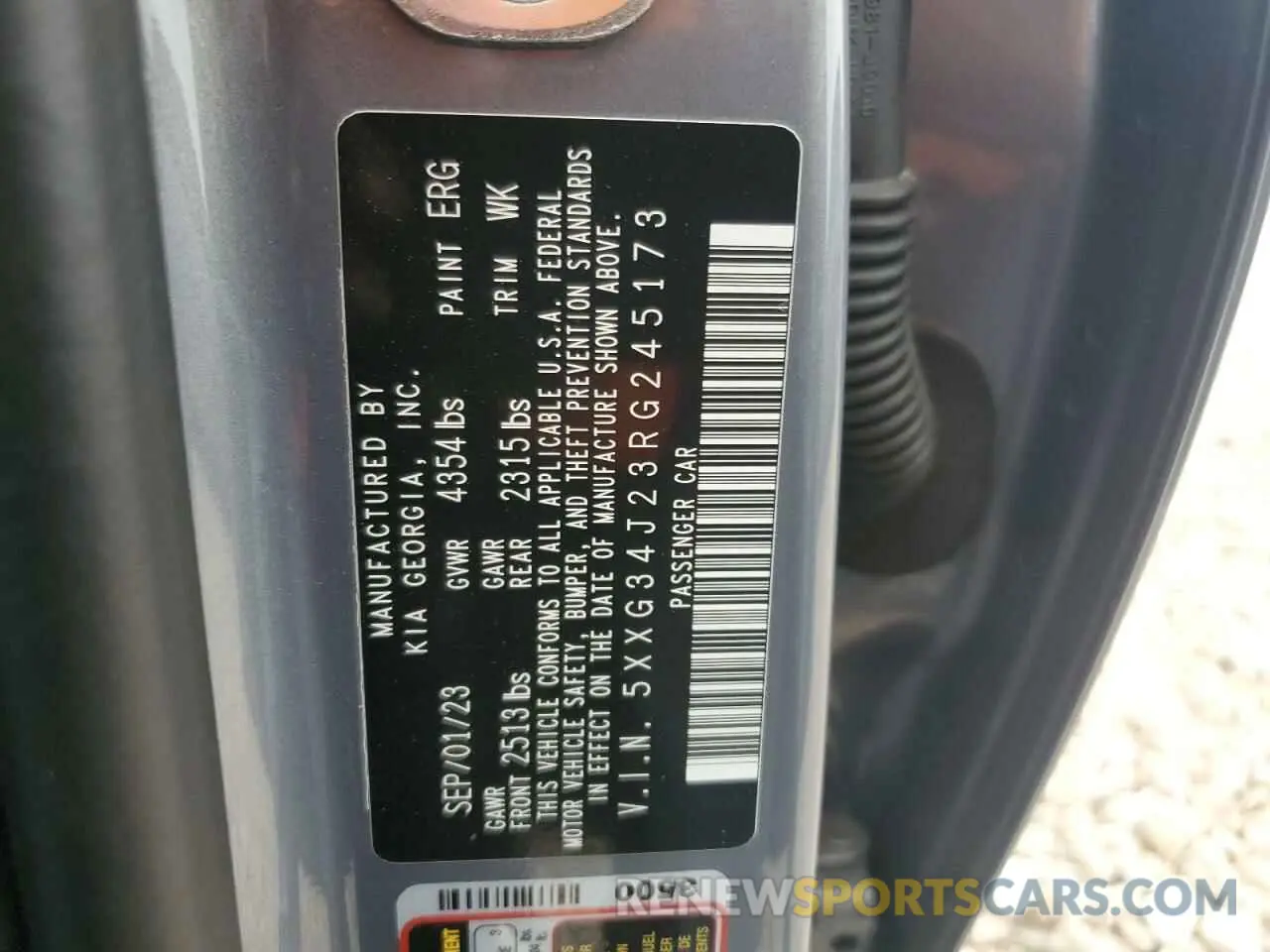 13 fotografías del automóvil dañado 5XXG34J23RG245173 KIA K5 2024