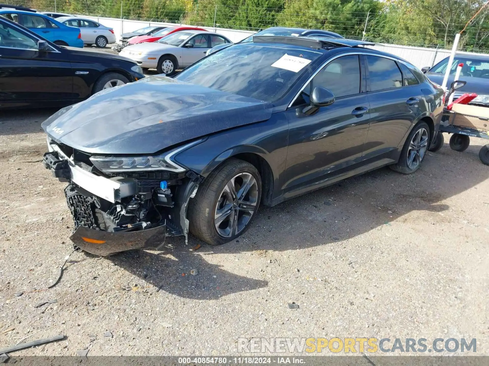 2 fotografías del automóvil dañado 5XXG34J25RG238810 KIA K5 2024