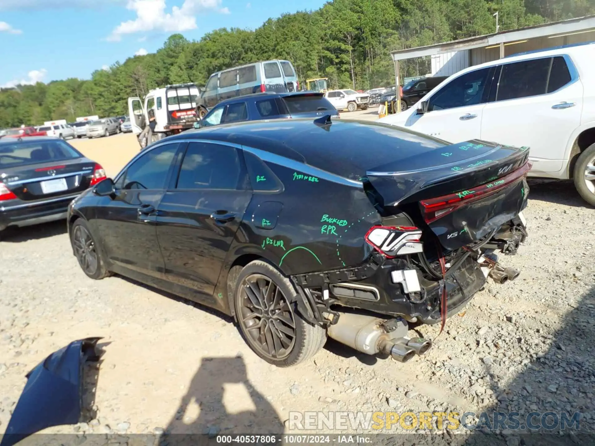 3 fotografías del automóvil dañado 5XXG44J85RG242566 KIA K5 2024