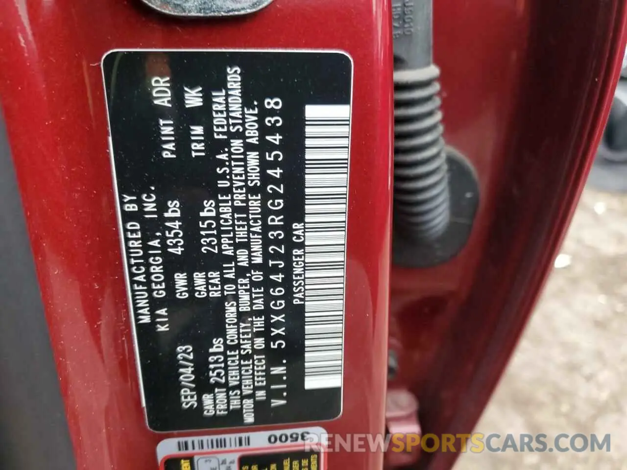 12 fotografías del automóvil dañado 5XXG64J23RG245438 KIA K5 2024