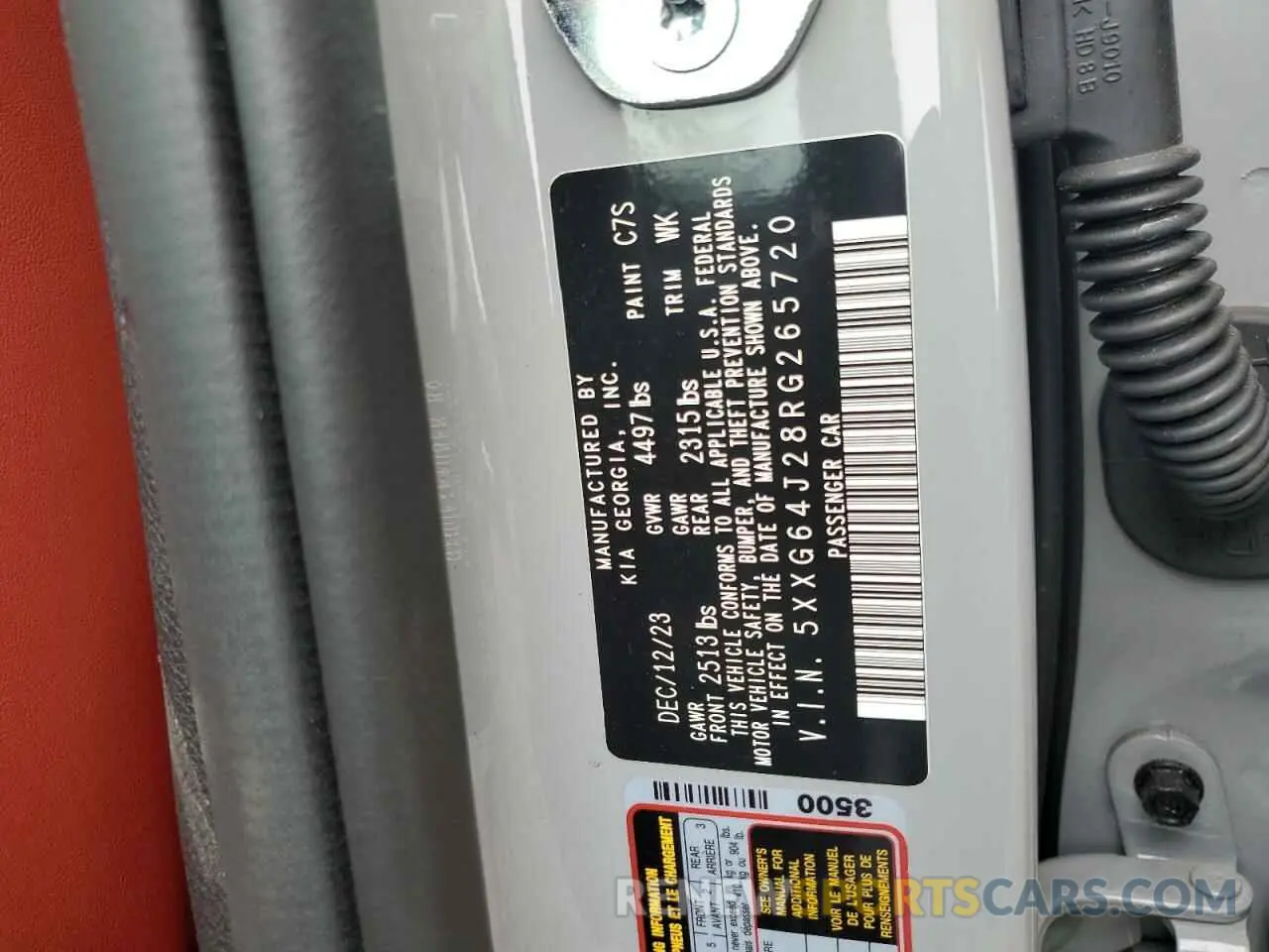 12 fotografías del automóvil dañado 5XXG64J28RG265720 KIA K5 2024
