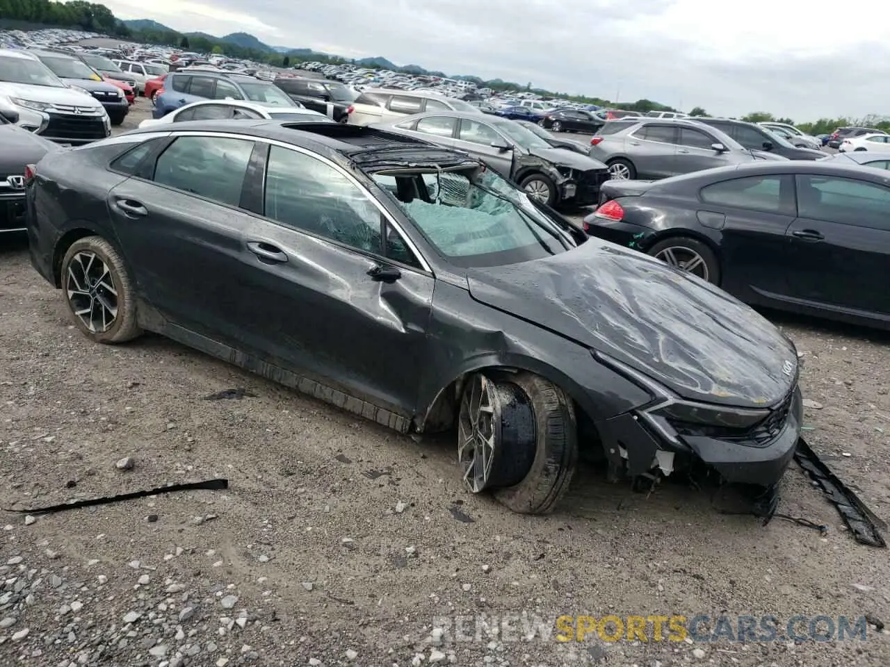 4 fotografías del automóvil dañado KNAG34J79S5271201 KIA K5 2025