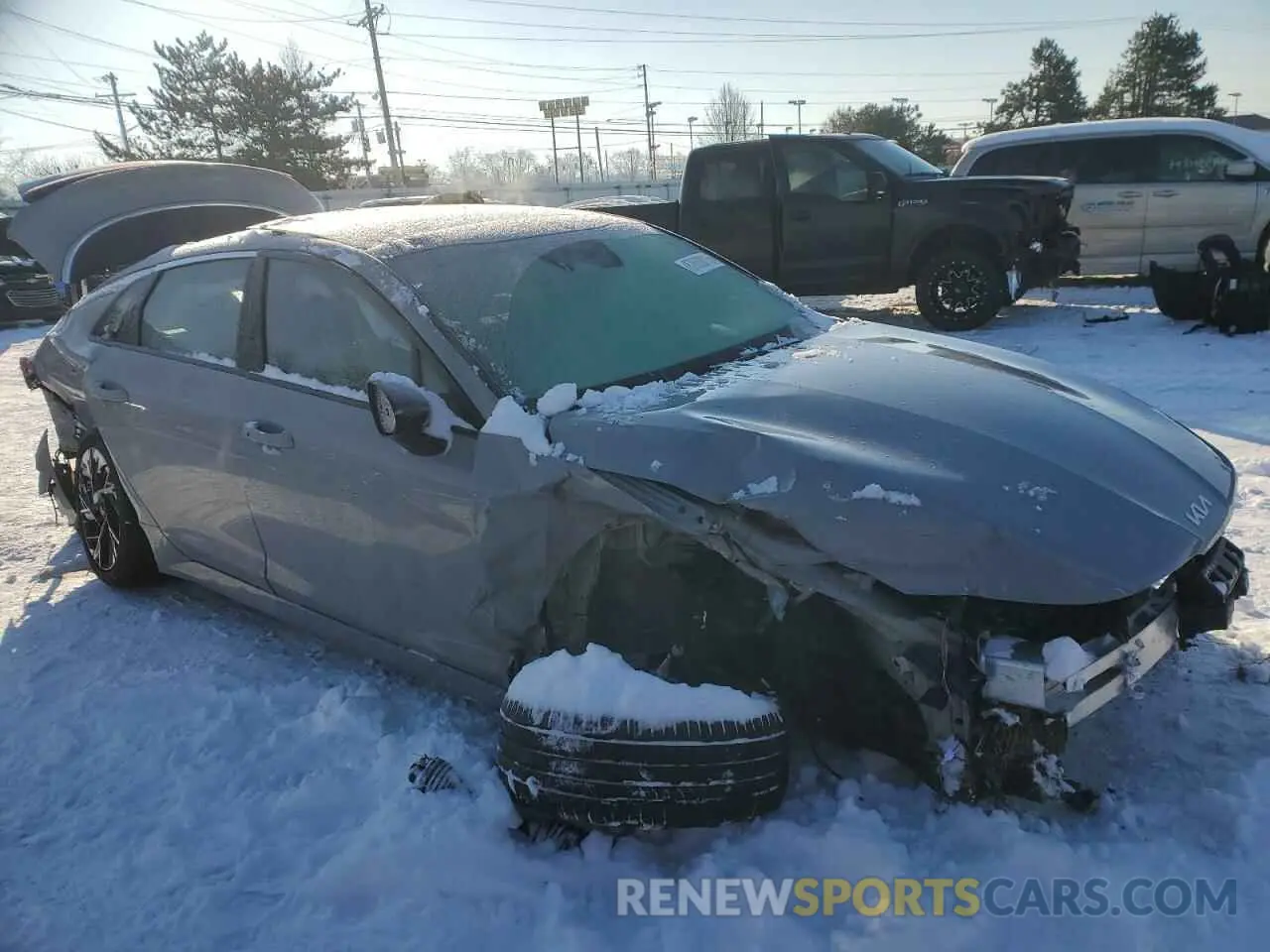 4 fotografías del automóvil dañado KNAG64J76S5276931 KIA K5 2025