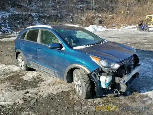 15 fotografías del automóvil dañado KNDCB3LC1K5242588 KIA NIRO 2019