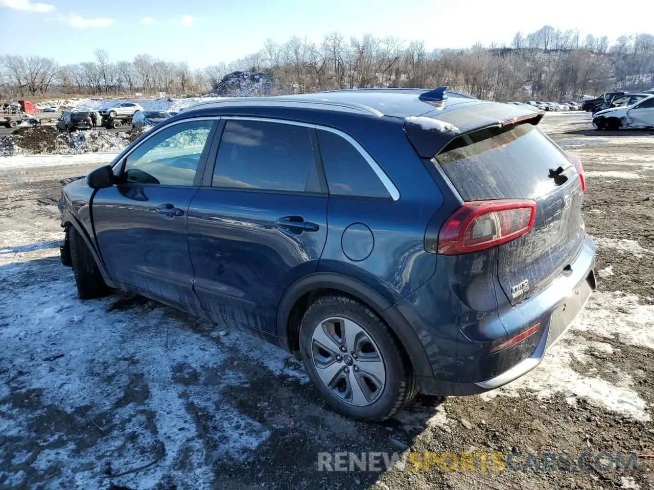 2 fotografías del automóvil dañado KNDCB3LC1K5242588 KIA NIRO 2019