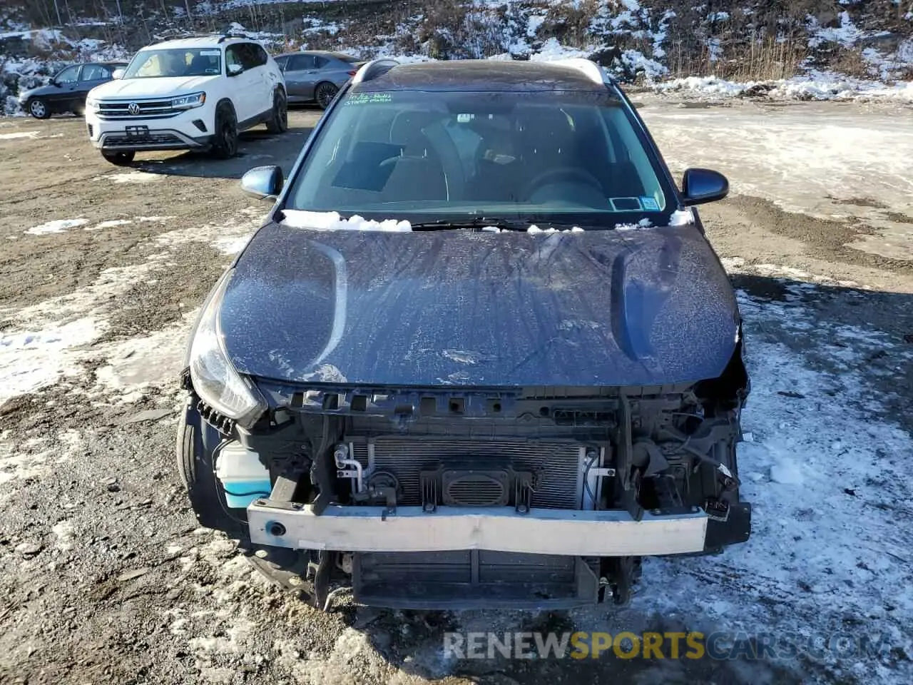 5 fotografías del automóvil dañado KNDCB3LC1K5242588 KIA NIRO 2019