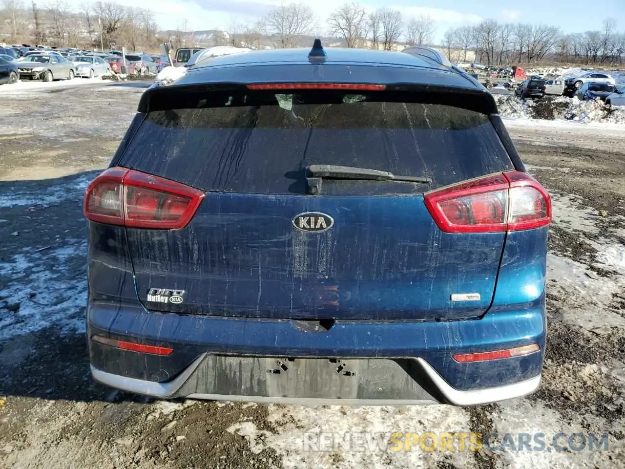 6 fotografías del automóvil dañado KNDCB3LC1K5242588 KIA NIRO 2019