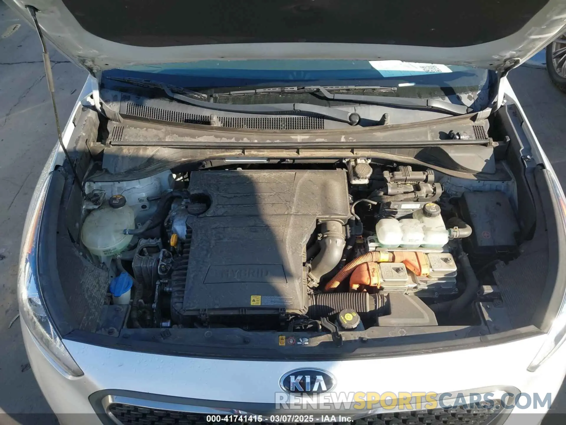 10 fotografías del automóvil dañado KNDCB3LC1K5256409 KIA NIRO 2019