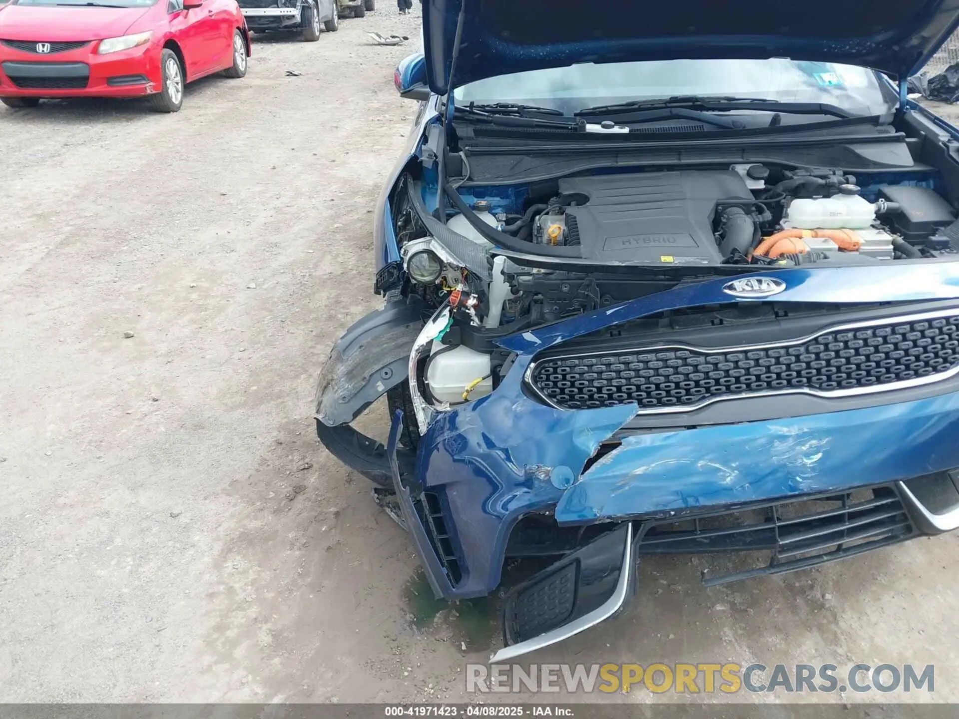 6 fotografías del automóvil dañado KNDCB3LC1K5310517 KIA NIRO 2019
