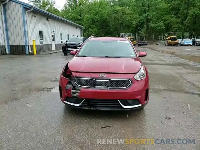 13 fotografías del automóvil dañado KNDCB3LC3K5249123 KIA NIRO 2019