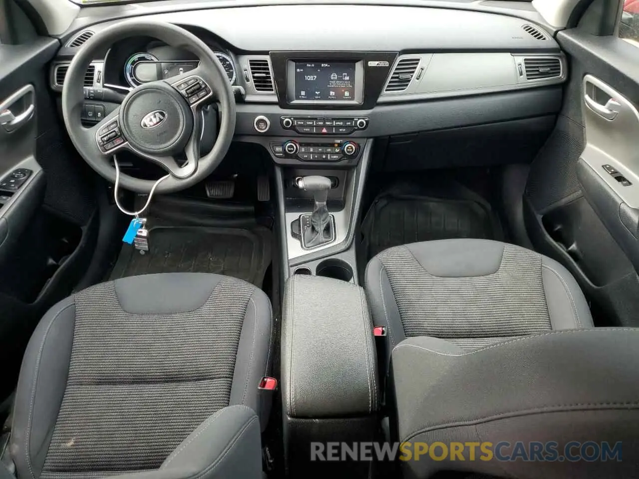 8 fotografías del automóvil dañado KNDCB3LC7K5219154 KIA NIRO 2019