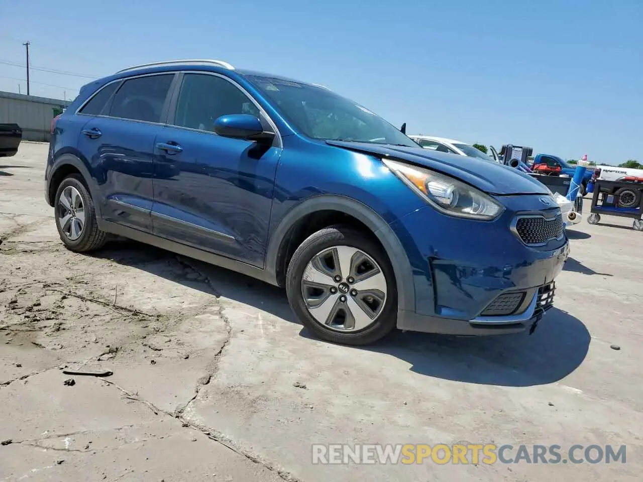 4 fotografías del automóvil dañado KNDCB3LC7K5231269 KIA NIRO 2019