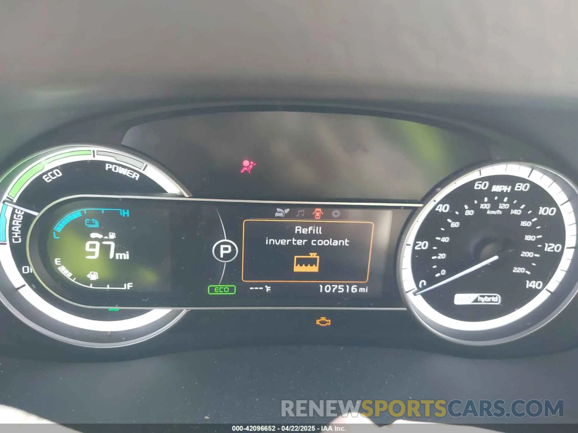 7 fotografías del automóvil dañado KNDCB3LC7K5231434 KIA NIRO 2019