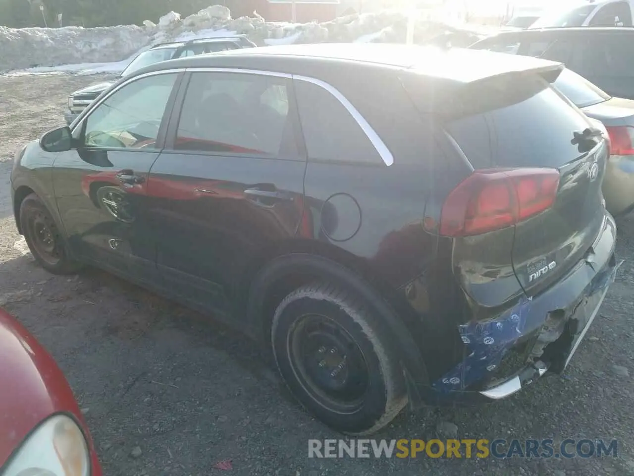 2 fotografías del automóvil dañado KNDCB3LC7K5257225 KIA NIRO 2019