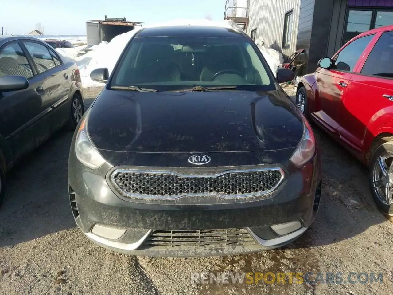 5 fotografías del automóvil dañado KNDCB3LC7K5257225 KIA NIRO 2019