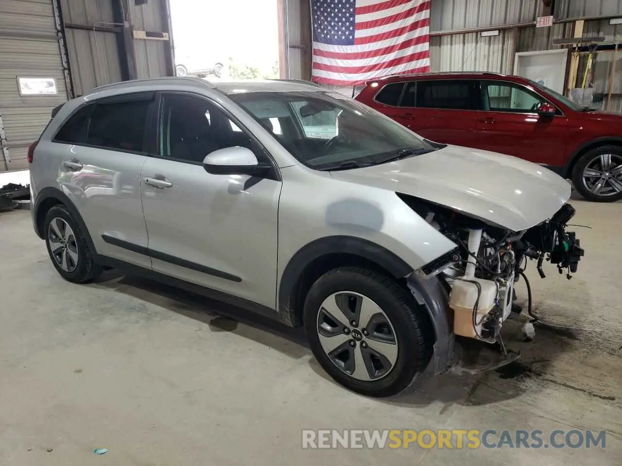 4 fotografías del automóvil dañado KNDCB3LC8K5223097 KIA NIRO 2019