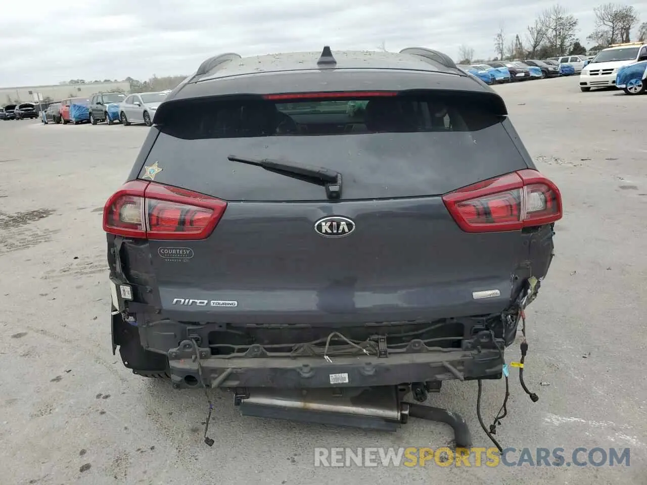 6 fotografías del automóvil dañado KNDCC3LC4K5222283 KIA NIRO 2019