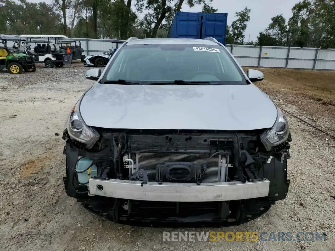 5 fotografías del automóvil dañado KNDCC3LC5K5303986 KIA NIRO 2019