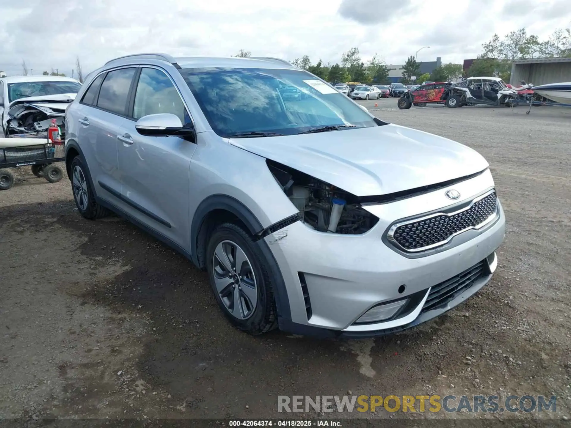 1 fotografías del automóvil dañado KNDCC3LC8K5351854 KIA NIRO 2019