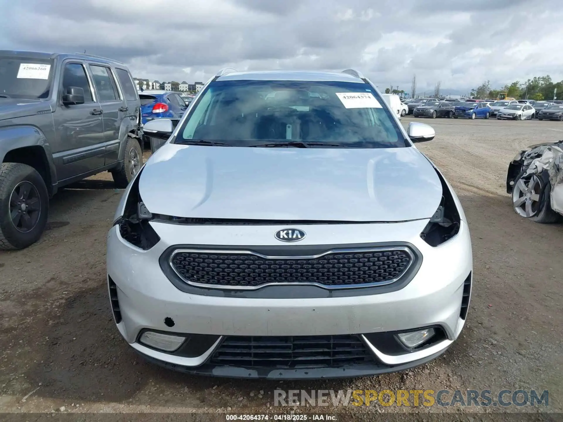 6 fotografías del automóvil dañado KNDCC3LC8K5351854 KIA NIRO 2019
