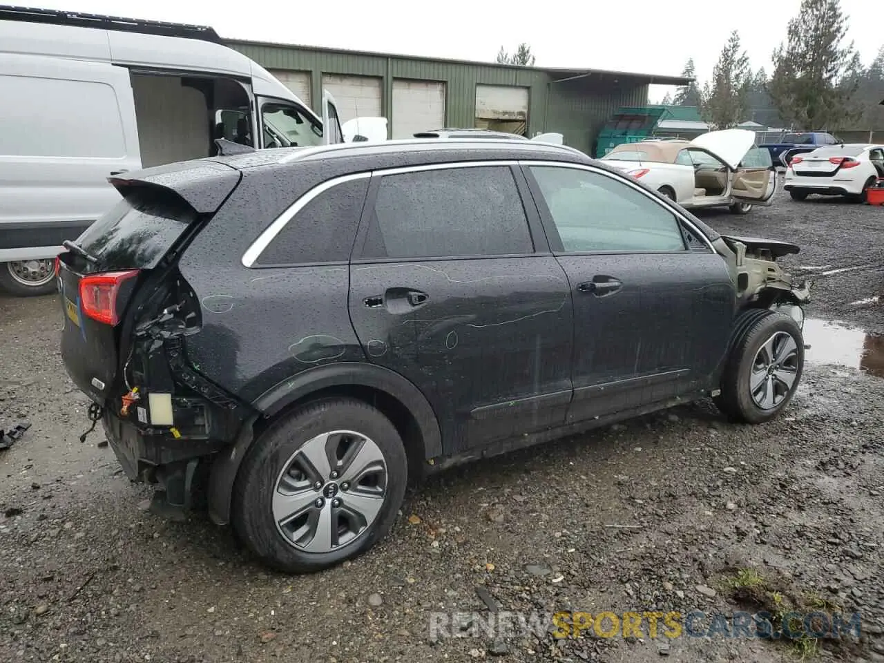 3 fotografías del automóvil dañado KNDCC3LD1K5303251 KIA NIRO 2019