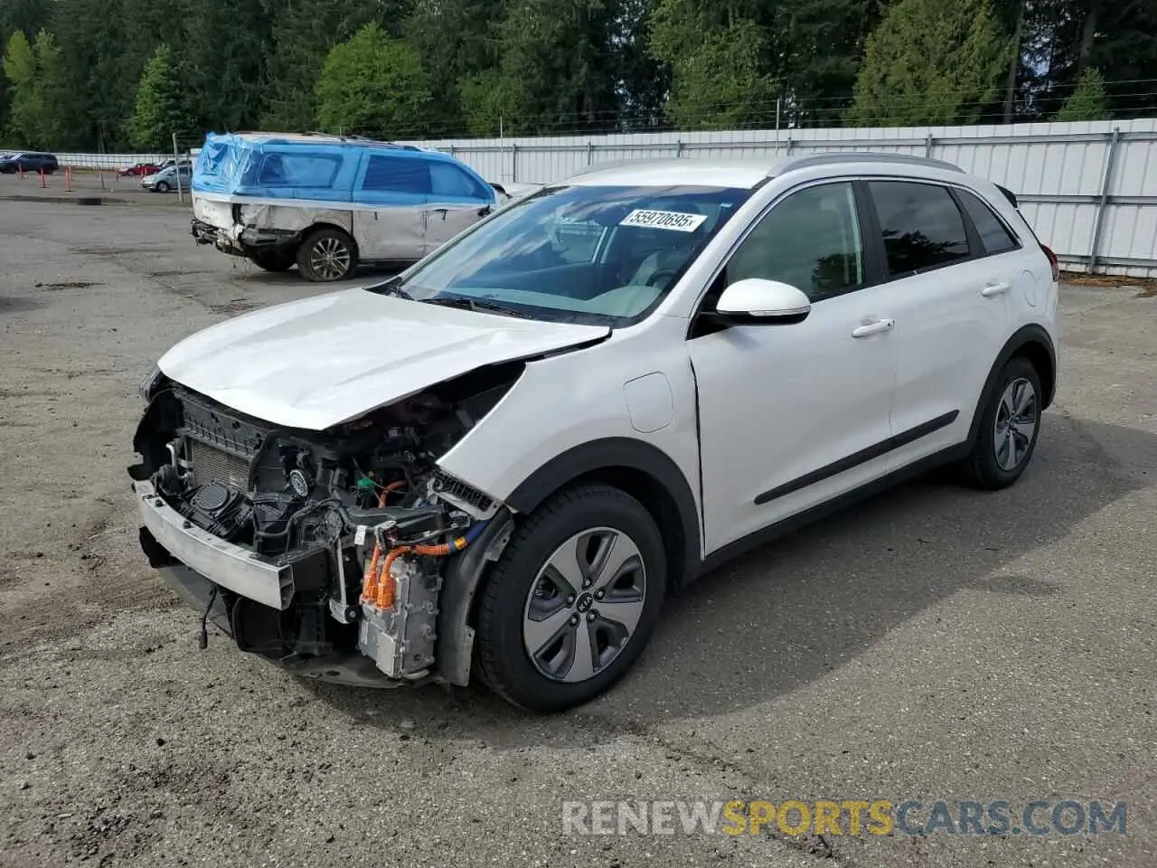 1 fotografías del automóvil dañado KNDCD3LD4K5234410 KIA NIRO 2019