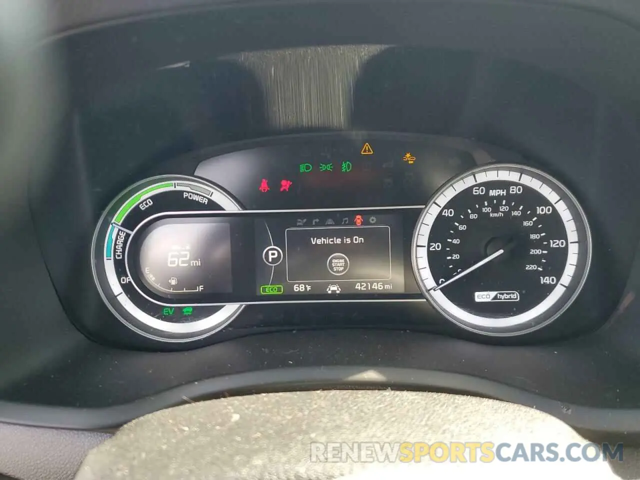9 fotografías del automóvil dañado KNDCE3LCXK5299878 KIA NIRO 2019