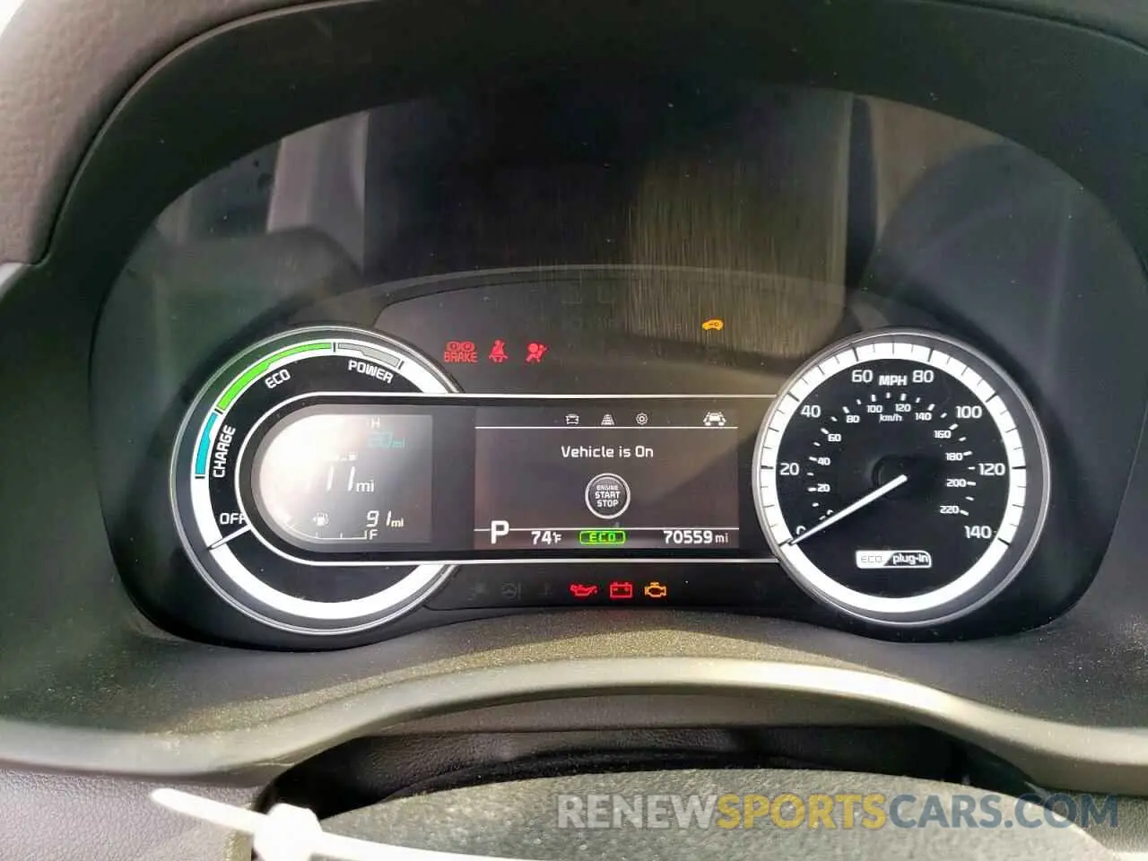 9 fotografías del automóvil dañado KNDCM3LD7K5354427 KIA NIRO 2019