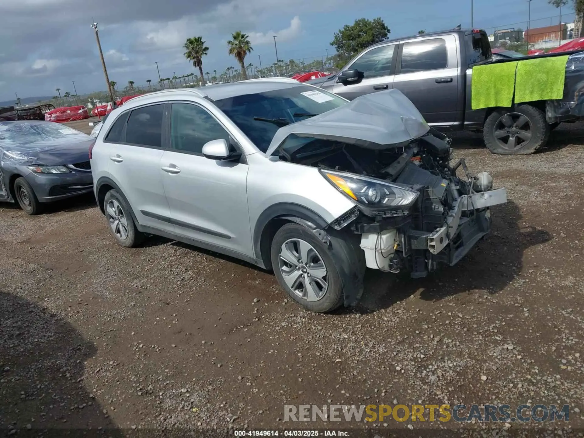 1 fotografías del automóvil dañado KNDCB3LC0L5371441 KIA NIRO 2020