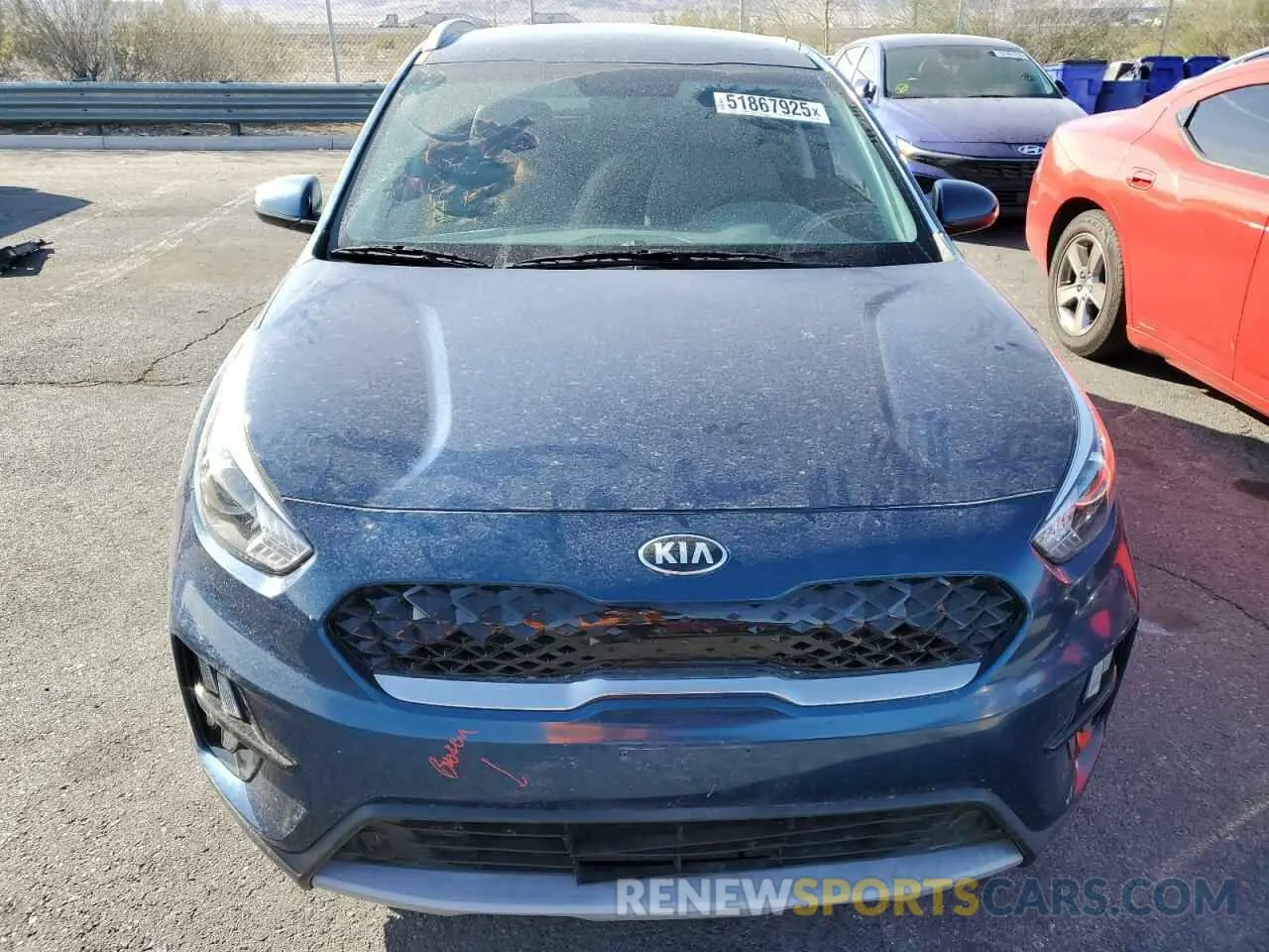 5 fotografías del automóvil dañado KNDCB3LC7L5394568 KIA NIRO 2020