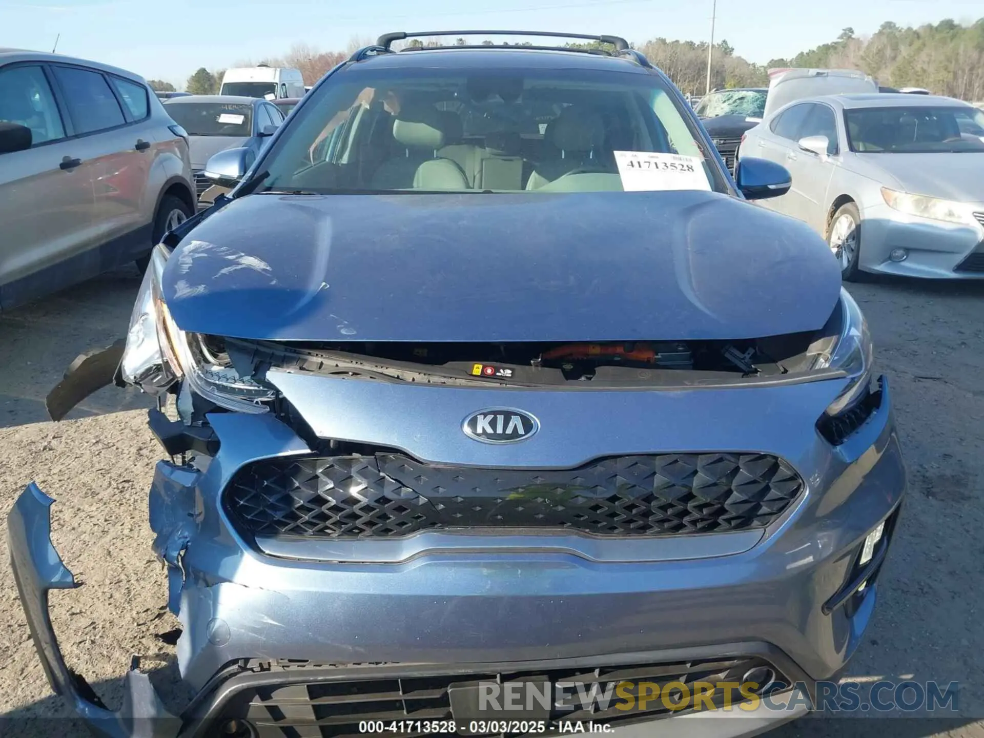12 fotografías del automóvil dañado KNDCC3LC5L5421702 KIA NIRO 2020