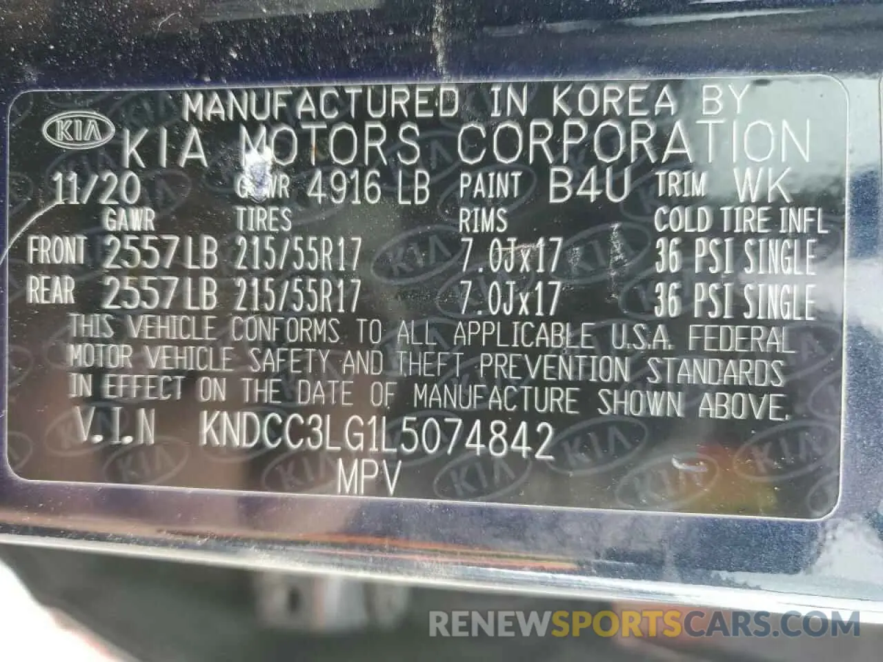 16 fotografías del automóvil dañado KNDCC3LG1L5074842 KIA NIRO 2020