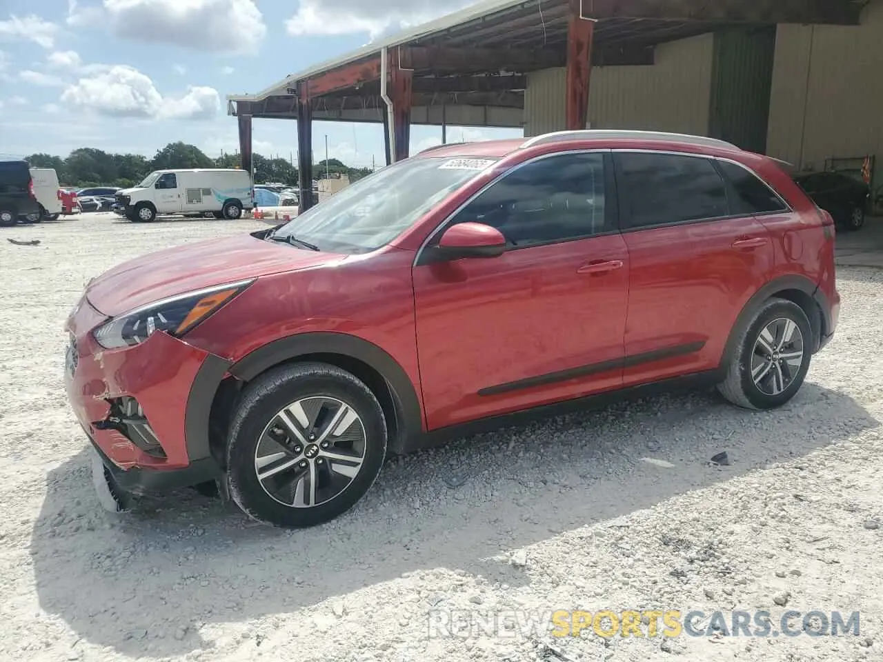 1 fotografías del automóvil dañado KNDCB3LC7M5469142 KIA NIRO 2021