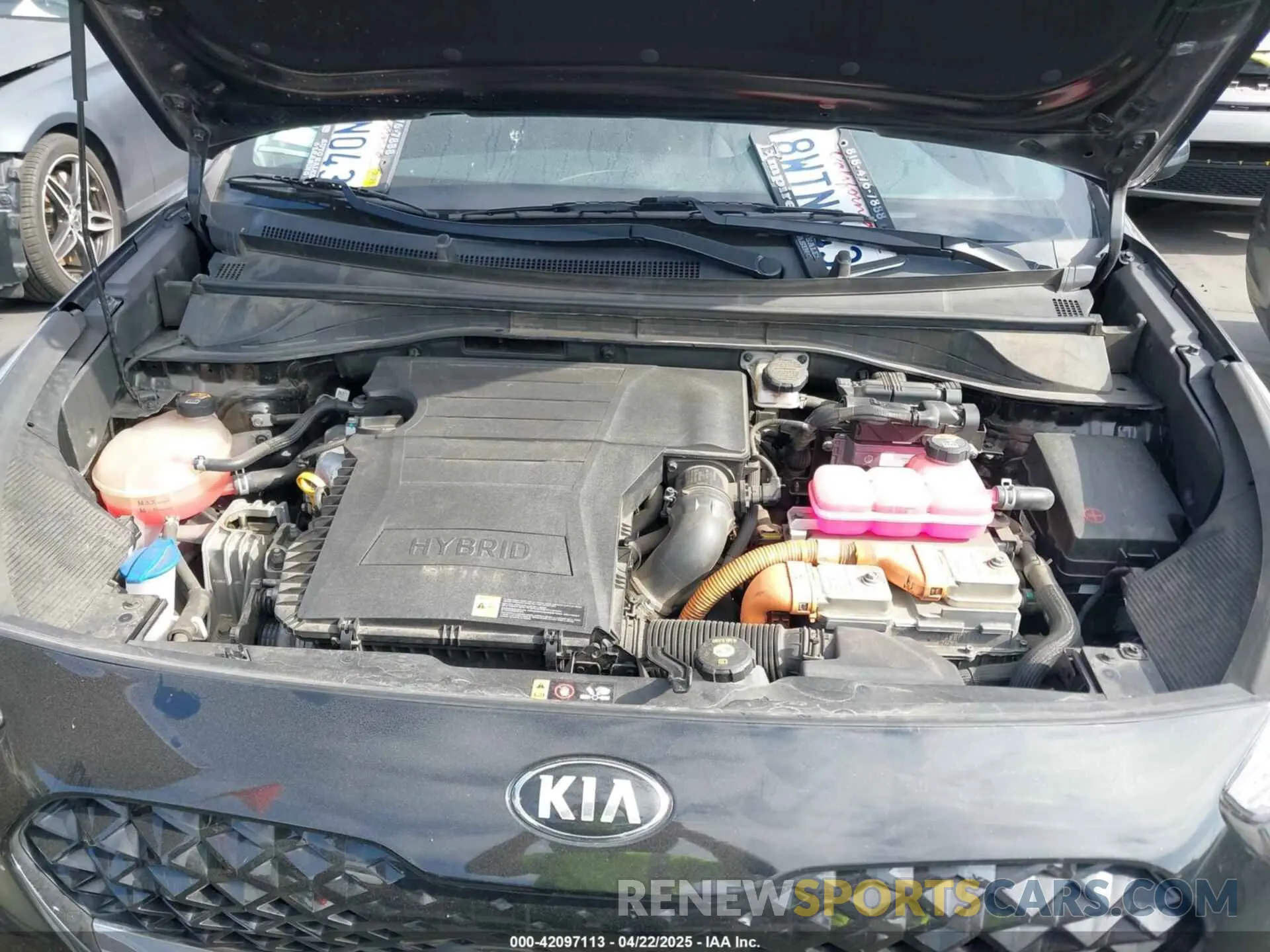 10 fotografías del automóvil dañado KNDCB3LC9M5475783 KIA NIRO 2021