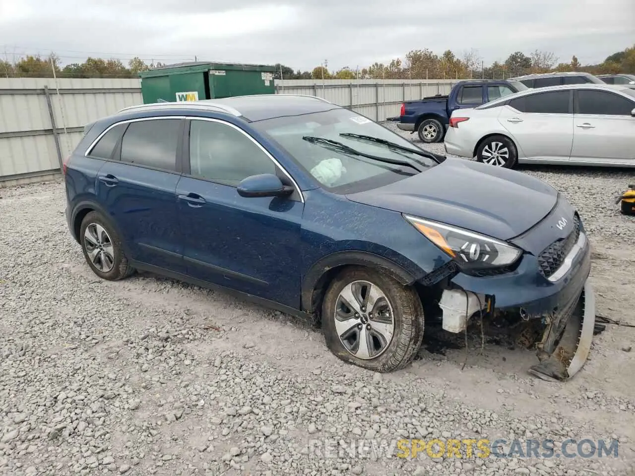 4 fotografías del automóvil dañado KNDCB3LC0N5498970 KIA NIRO 2022