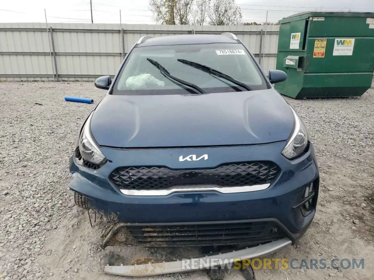 5 fotografías del automóvil dañado KNDCB3LC0N5498970 KIA NIRO 2022