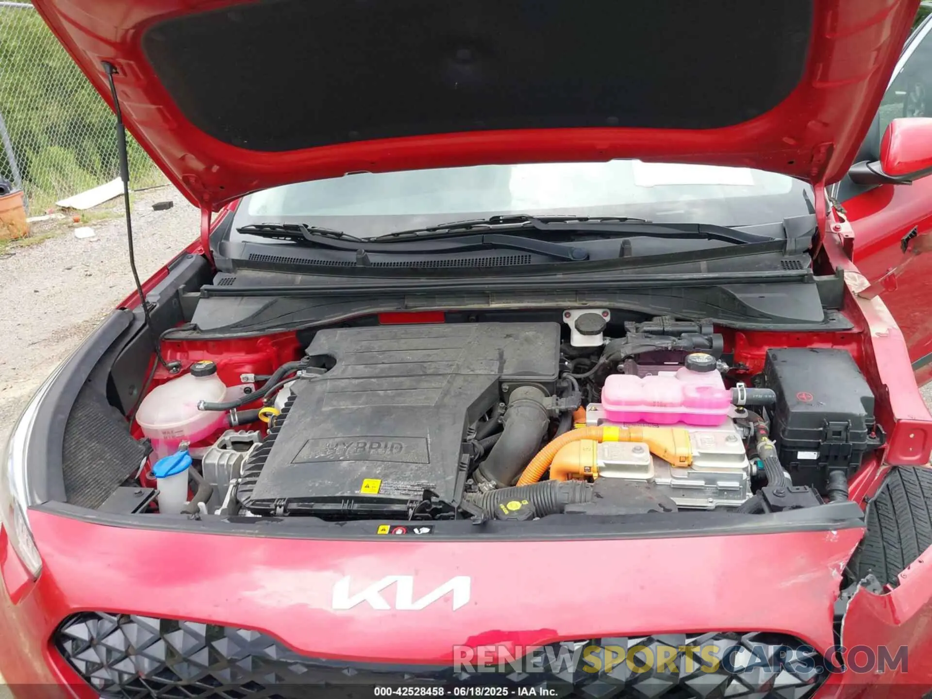 10 fotografías del automóvil dañado KNDCB3LC0N5502841 KIA NIRO 2022