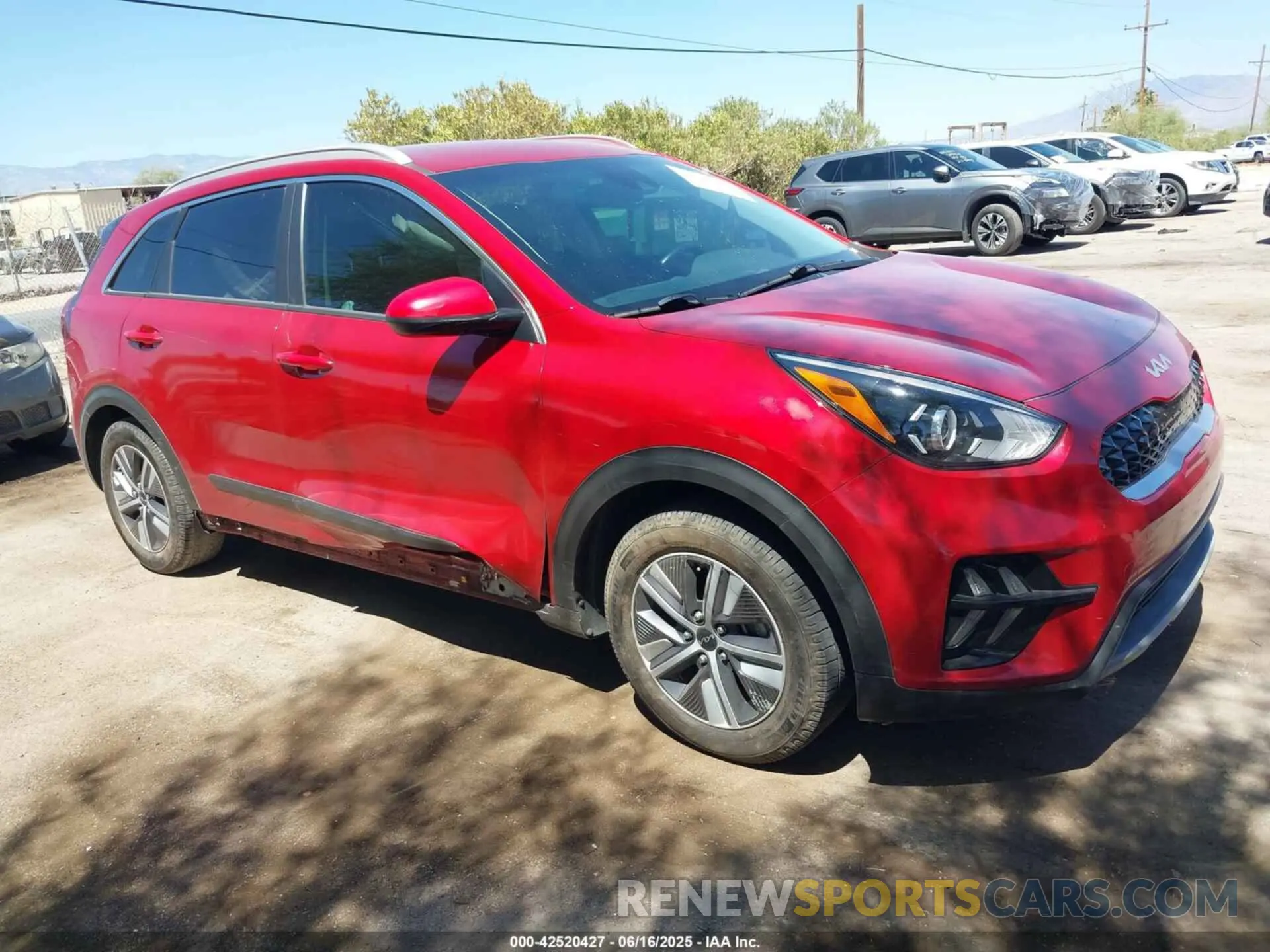 1 fotografías del automóvil dañado KNDCB3LC0N5548587 KIA NIRO 2022