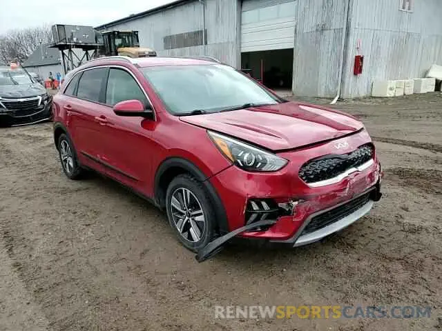 11 fotografías del automóvil dañado KNDCB3LC4N5509498 KIA NIRO 2022