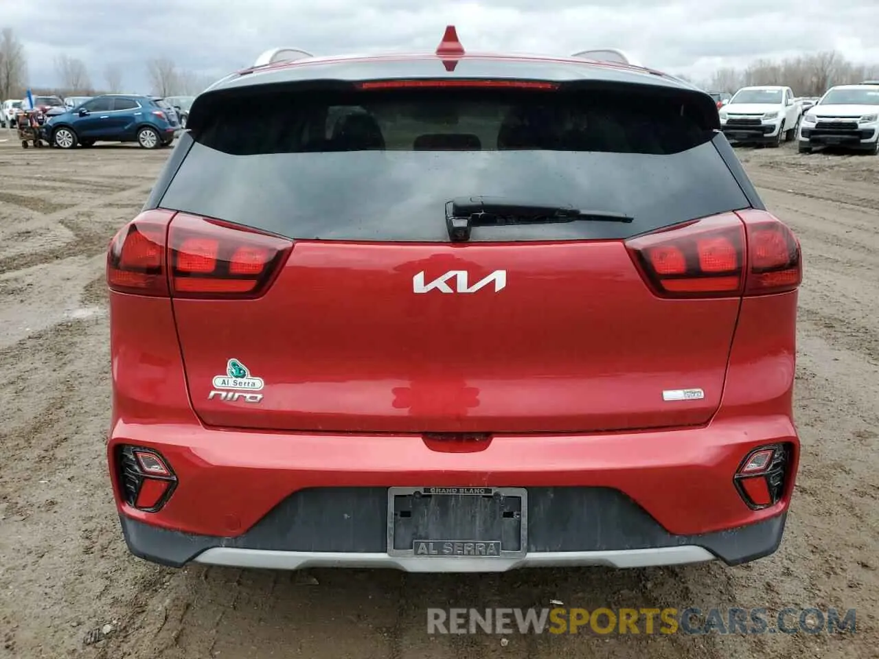 6 fotografías del automóvil dañado KNDCB3LC4N5509498 KIA NIRO 2022