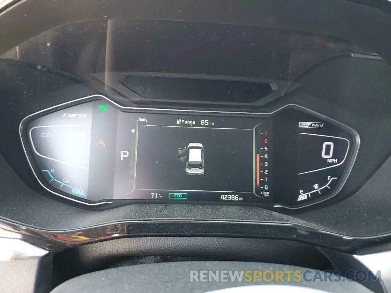 9 fotografías del automóvil dañado KNDCB3LC6N5548660 KIA NIRO 2022