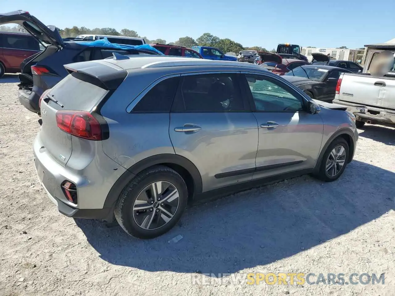 3 fotografías del automóvil dañado KNDCB3LC7N5498674 KIA NIRO 2022