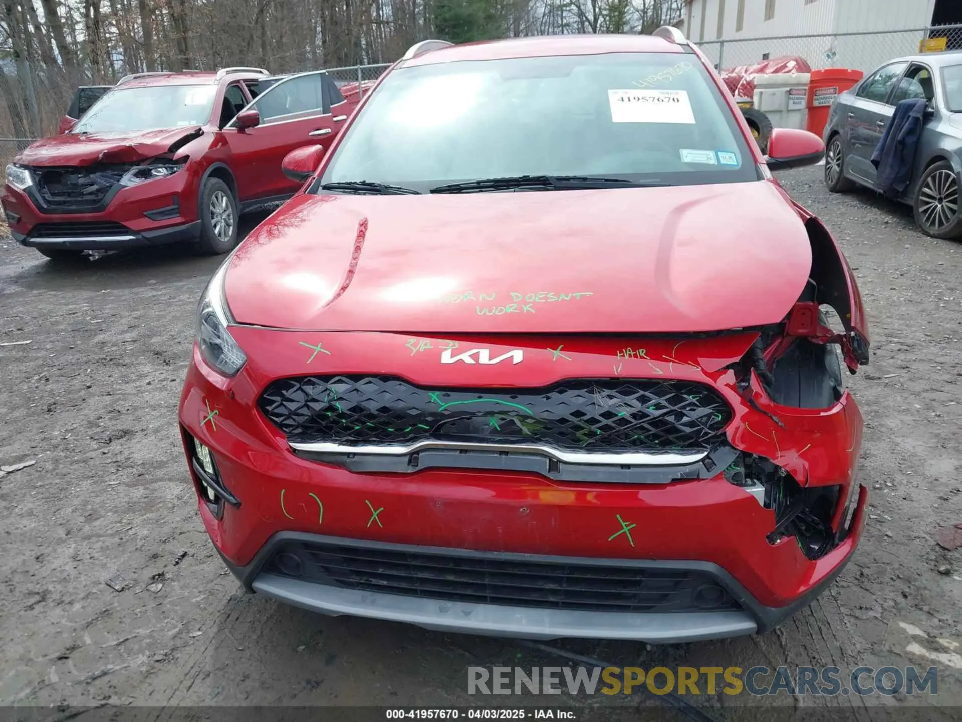 6 fotografías del automóvil dañado KNDCB3LC7N5518664 KIA NIRO 2022