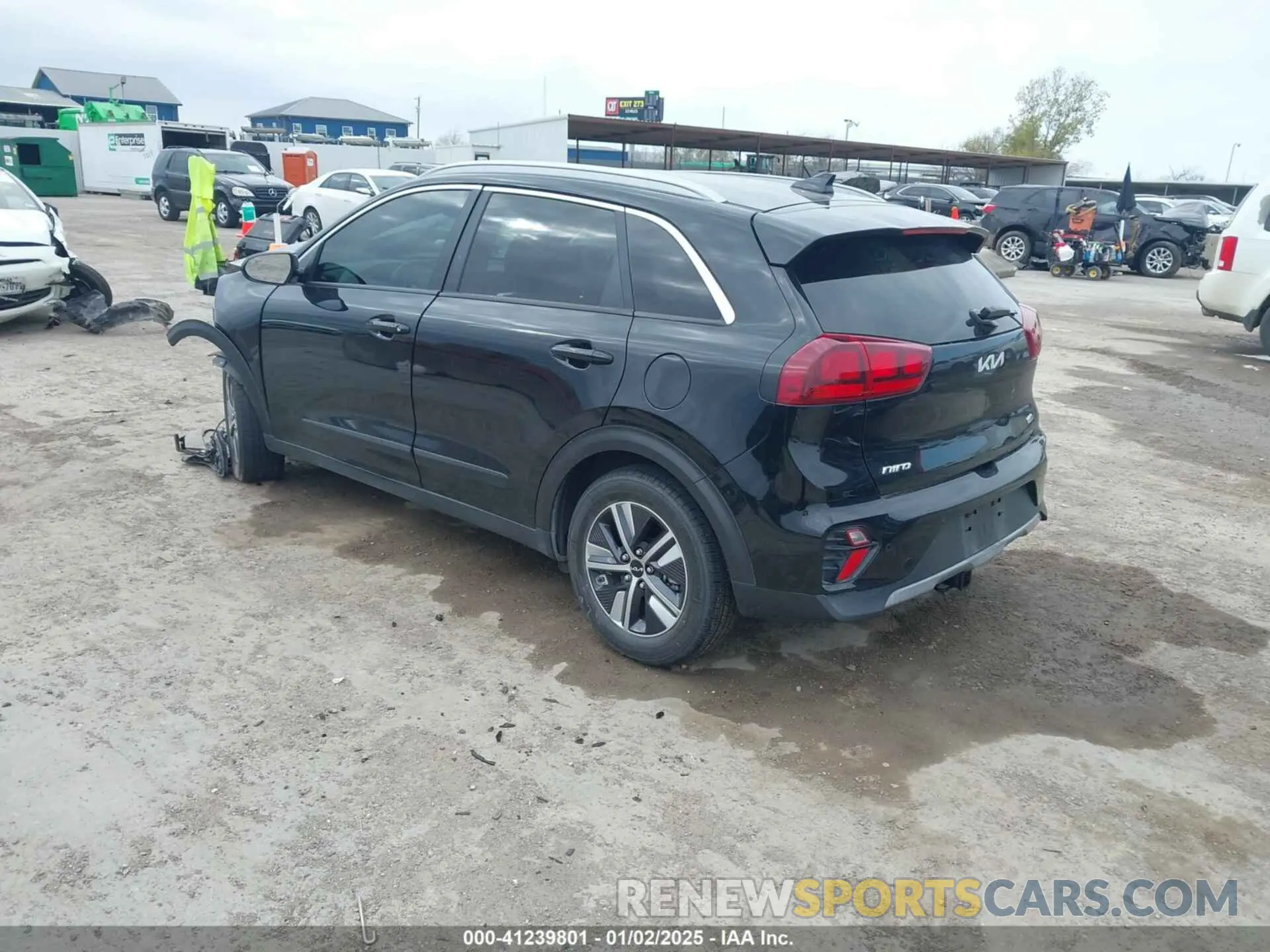 3 fotografías del automóvil dañado KNDCB3LC9N5501400 KIA NIRO 2022