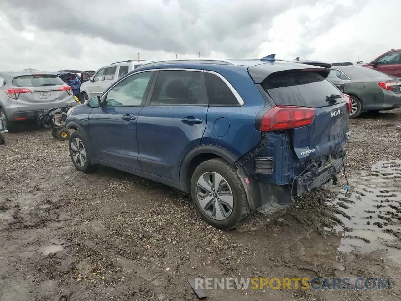 2 fotografías del automóvil dañado KNDCB3LCXN5499270 KIA NIRO 2022