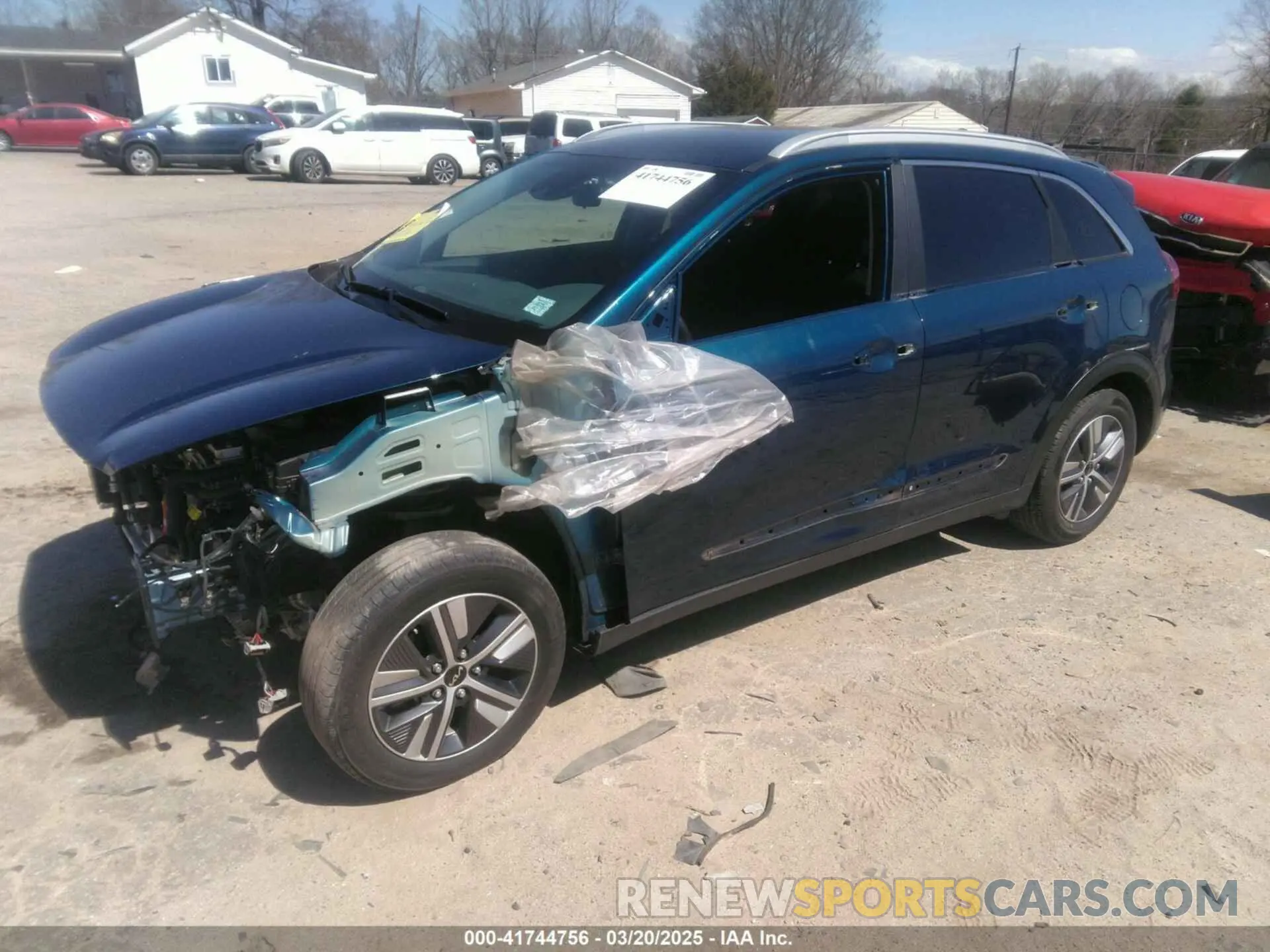 2 fotografías del automóvil dañado KNDCB3LCXN5510994 KIA NIRO 2022