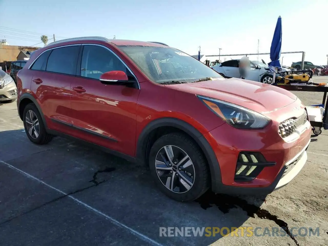 4 fotografías del automóvil dañado KNDCD3LD5N5490771 KIA NIRO 2022