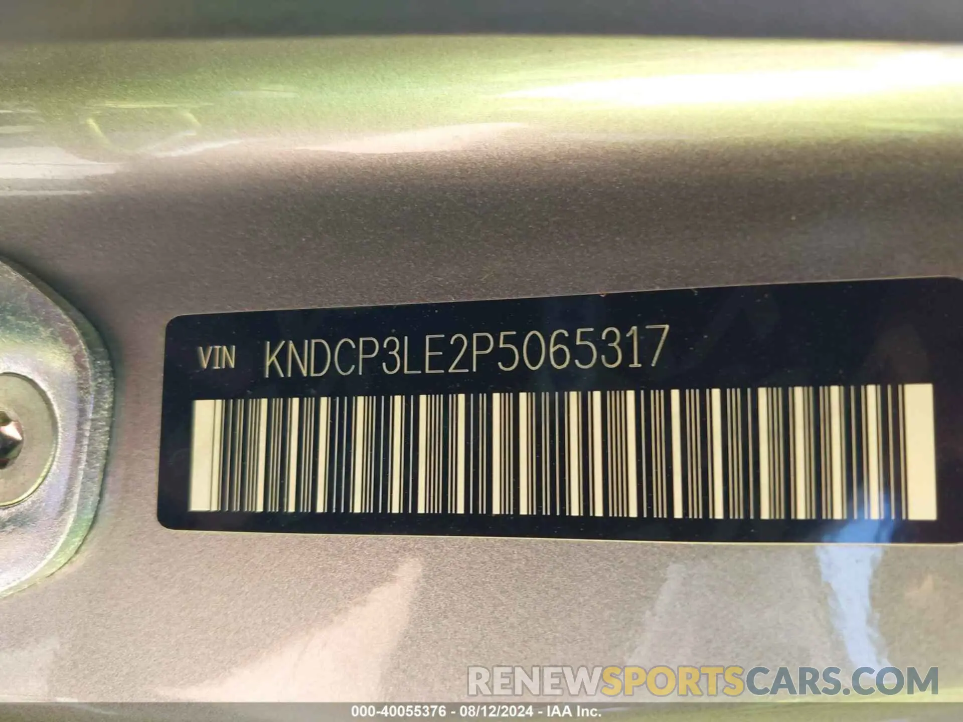 9 fotografías del automóvil dañado KNDCP3LE2P5065317 KIA NIRO 2023