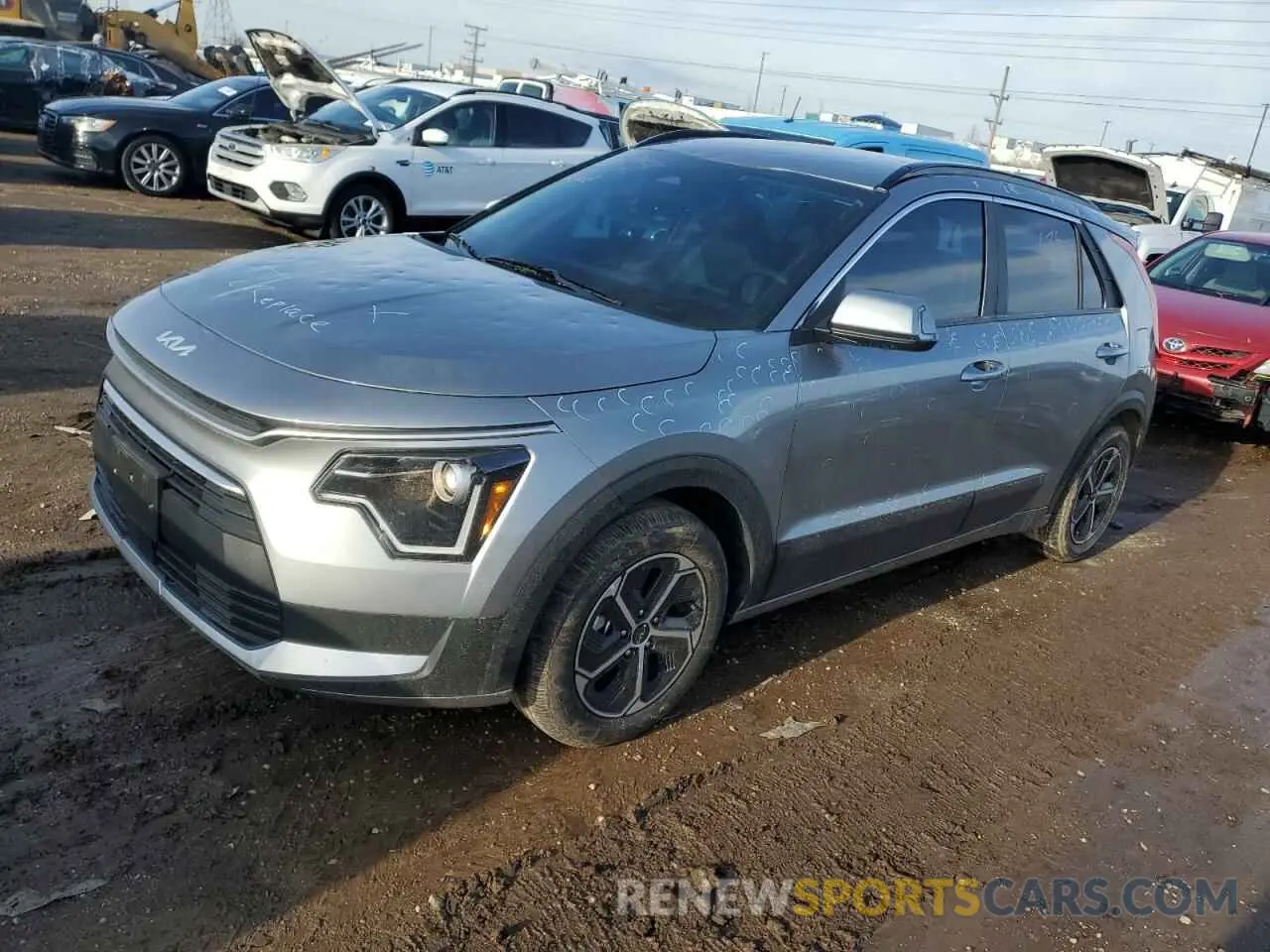 1 fotografías del automóvil dañado KNDCR3LE2P5097078 KIA NIRO 2023